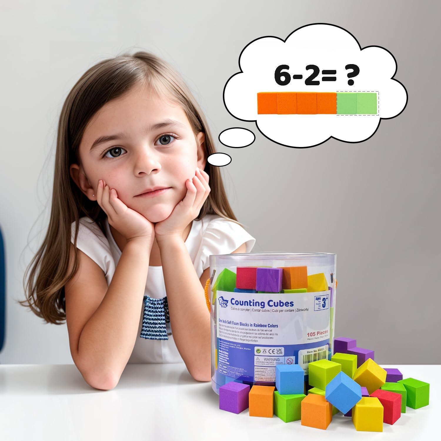 Bloques de Contar de Espuma Pairez Toys 105 Piezas 2.5 cm