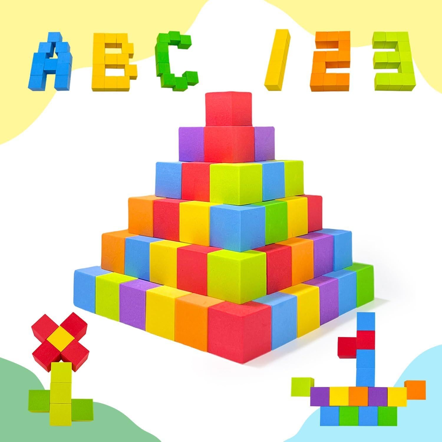 Bloques de Contar de Espuma Pairez Toys 105 Piezas 2.5 cm