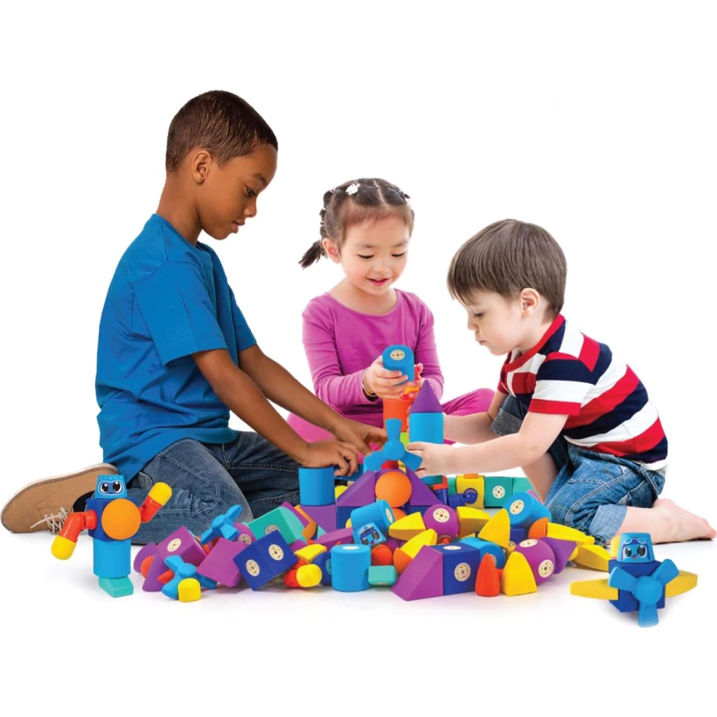 Bloques de Construcción Magnéticos Blockaroo - 13 Piezas Roadster