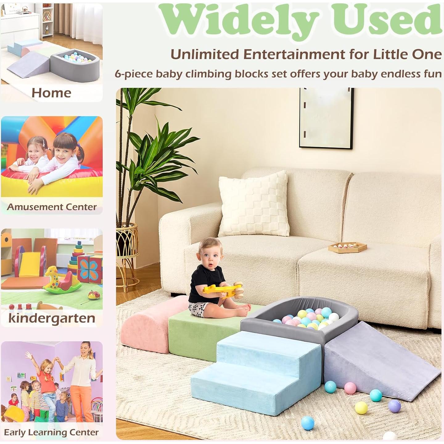 Juguetes de Escalada KIZLAND 5 Piezas para Niños 1-3 Años