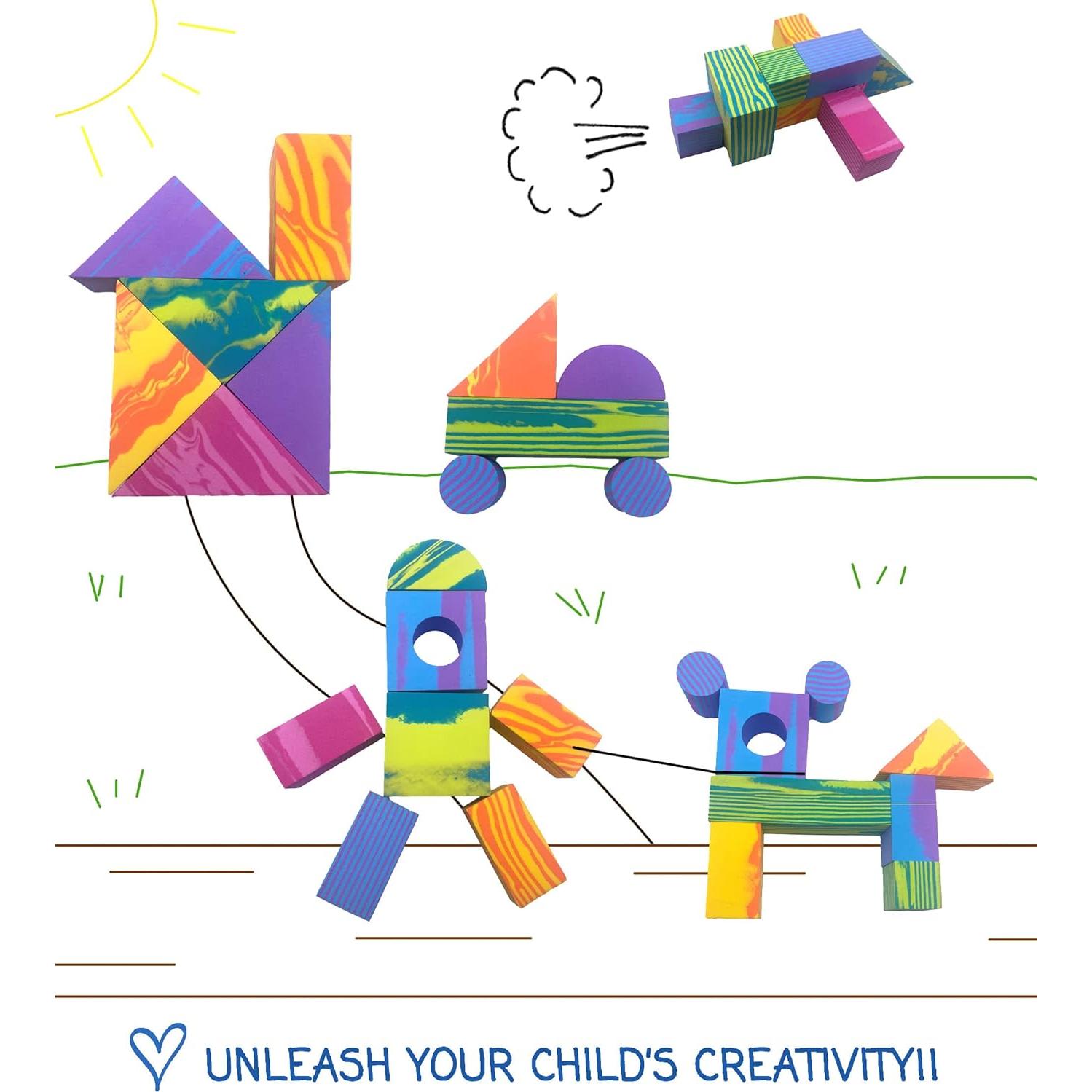 Conjunto de Bloques de Construcción de Espuma EVA 300 Piezas Morvat