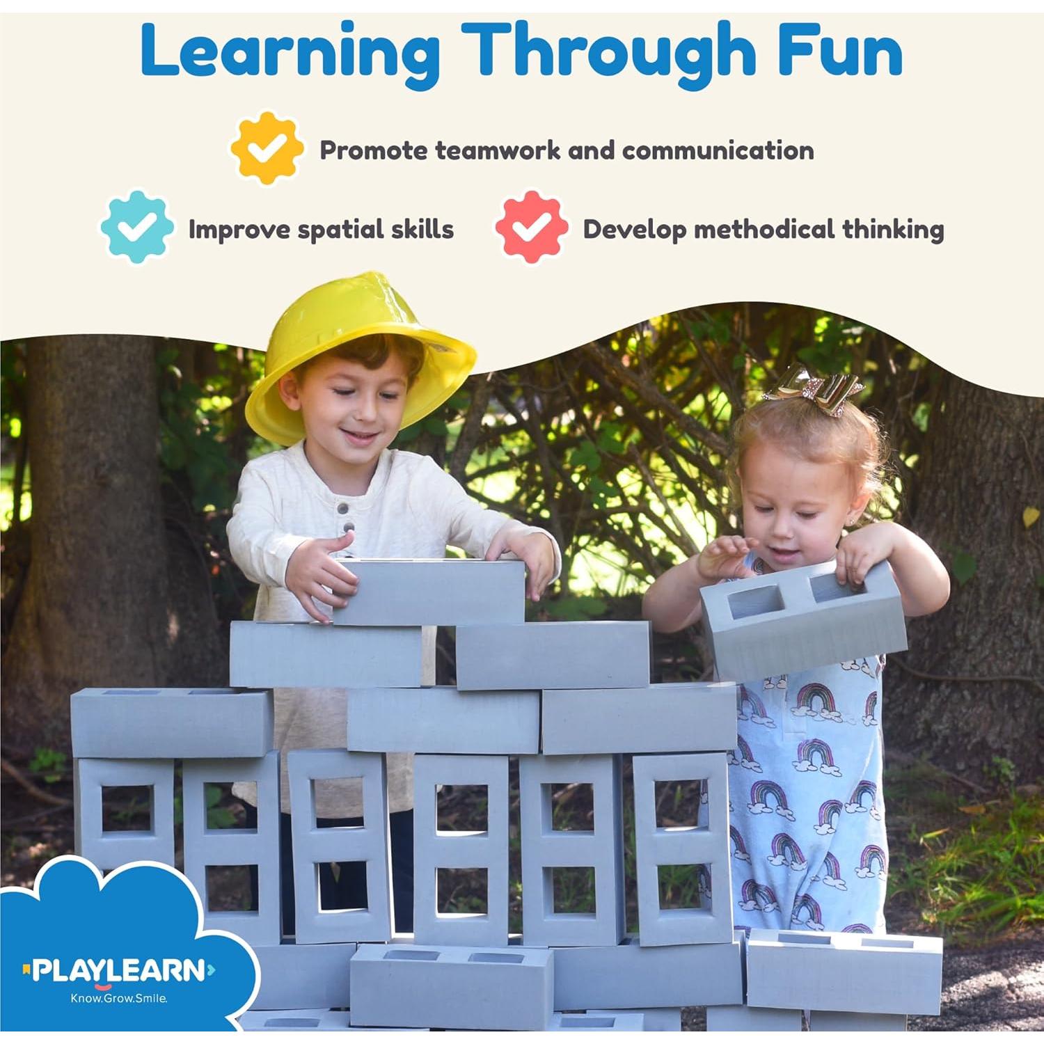 Bloques de Construcción de Espuma Playlearn 40 Piezas 3.75 kg