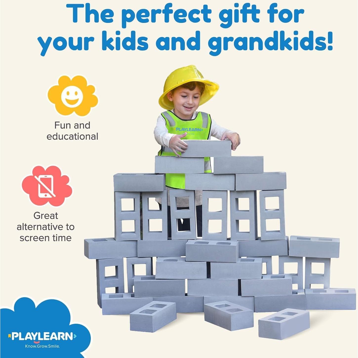 Bloques de Construcción de Espuma Playlearn 40 Piezas 3.75 kg