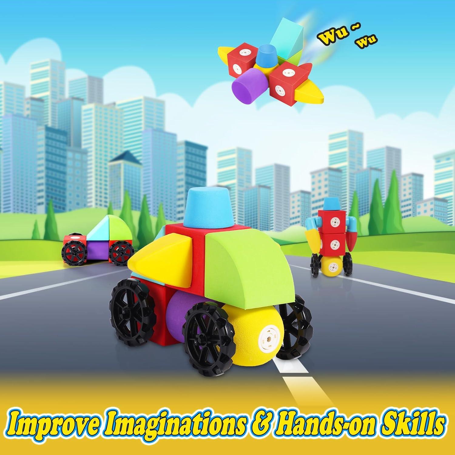 Bloques de Espuma Magnéticos 18PCS Astopy para Niños 3-18 Años