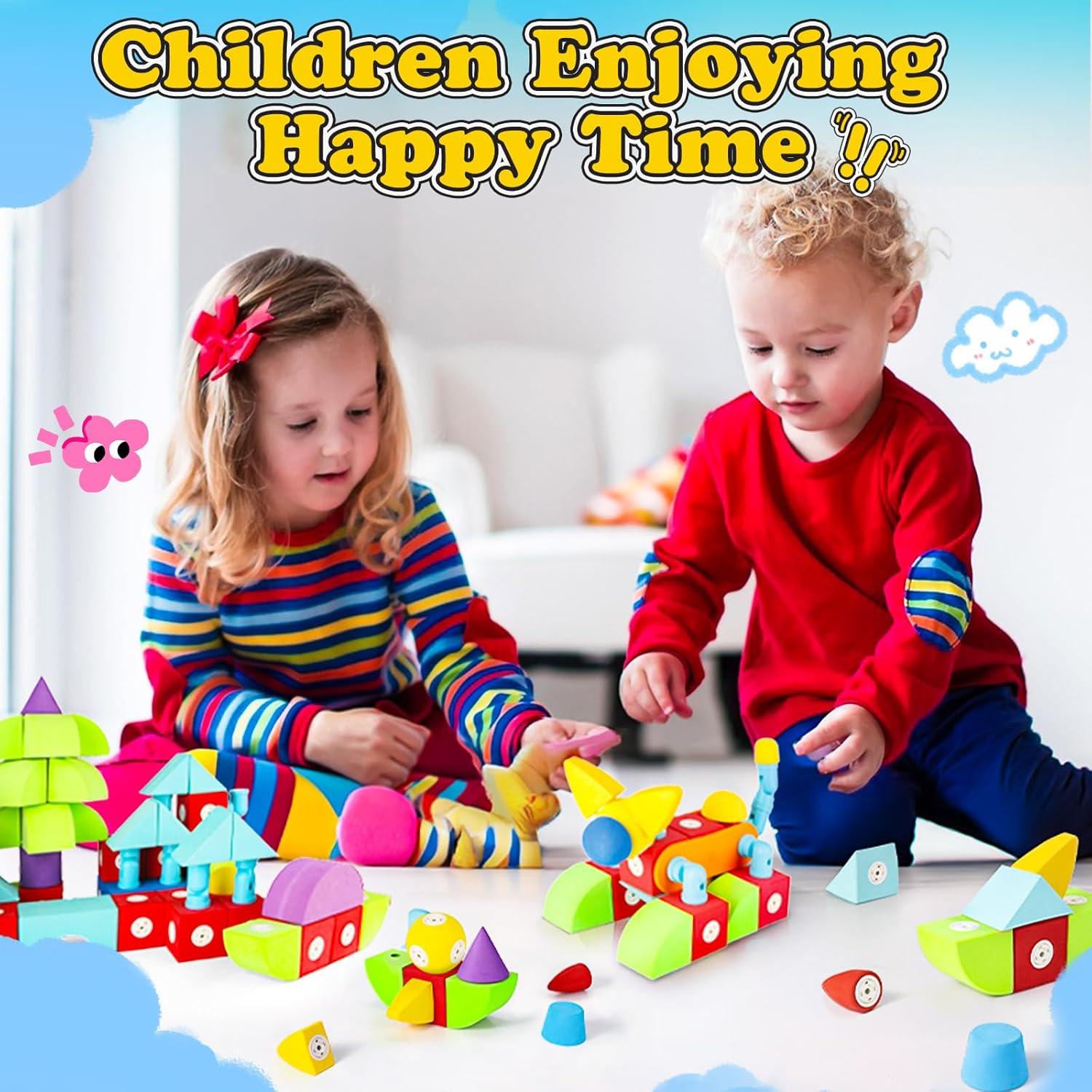 Bloques de Espuma Magnéticos 18PCS Astopy para Niños 3-18 Años