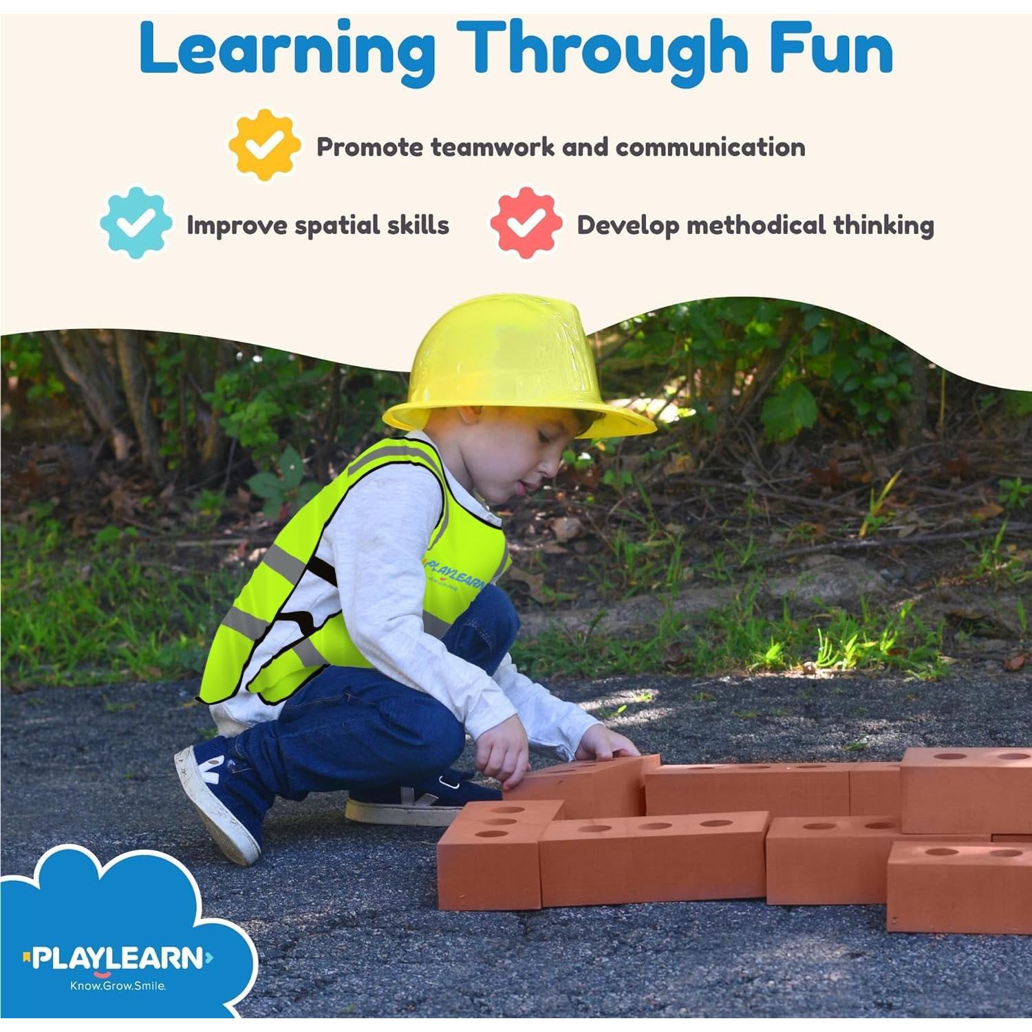 Bloques de Construcción de Espuma Playlearn - 50 Piezas para Niños