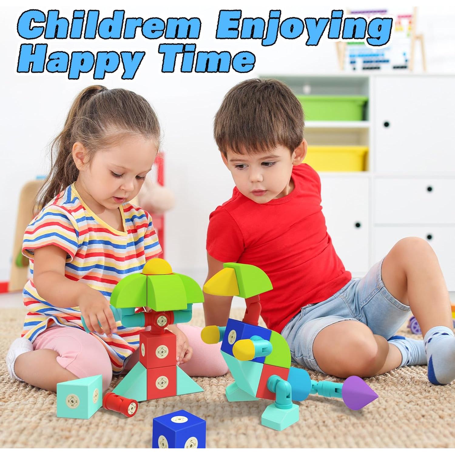 Bloques Magnéticos de Espuma Lavmol 34pcs Juguetes Sensoriales