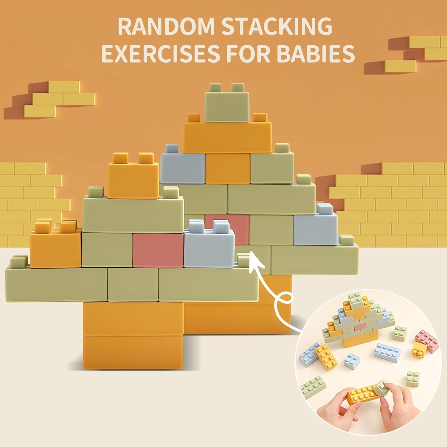 Bloques de Silicona Suaves ROHSCE 20PCS Juguete Educativo