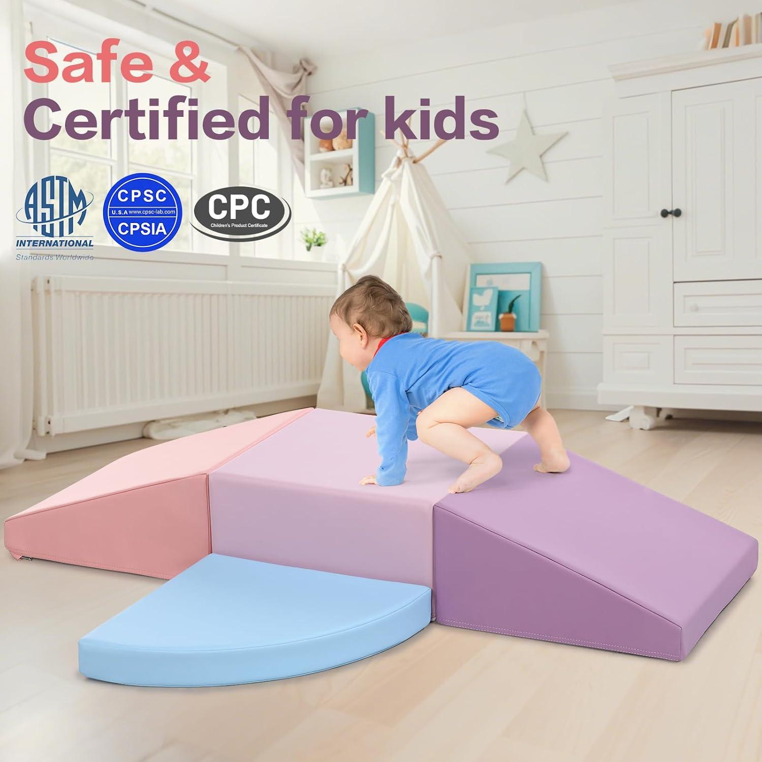 Bloques de Escalada de Espuma Sumbababy para Niños 4 Piezas