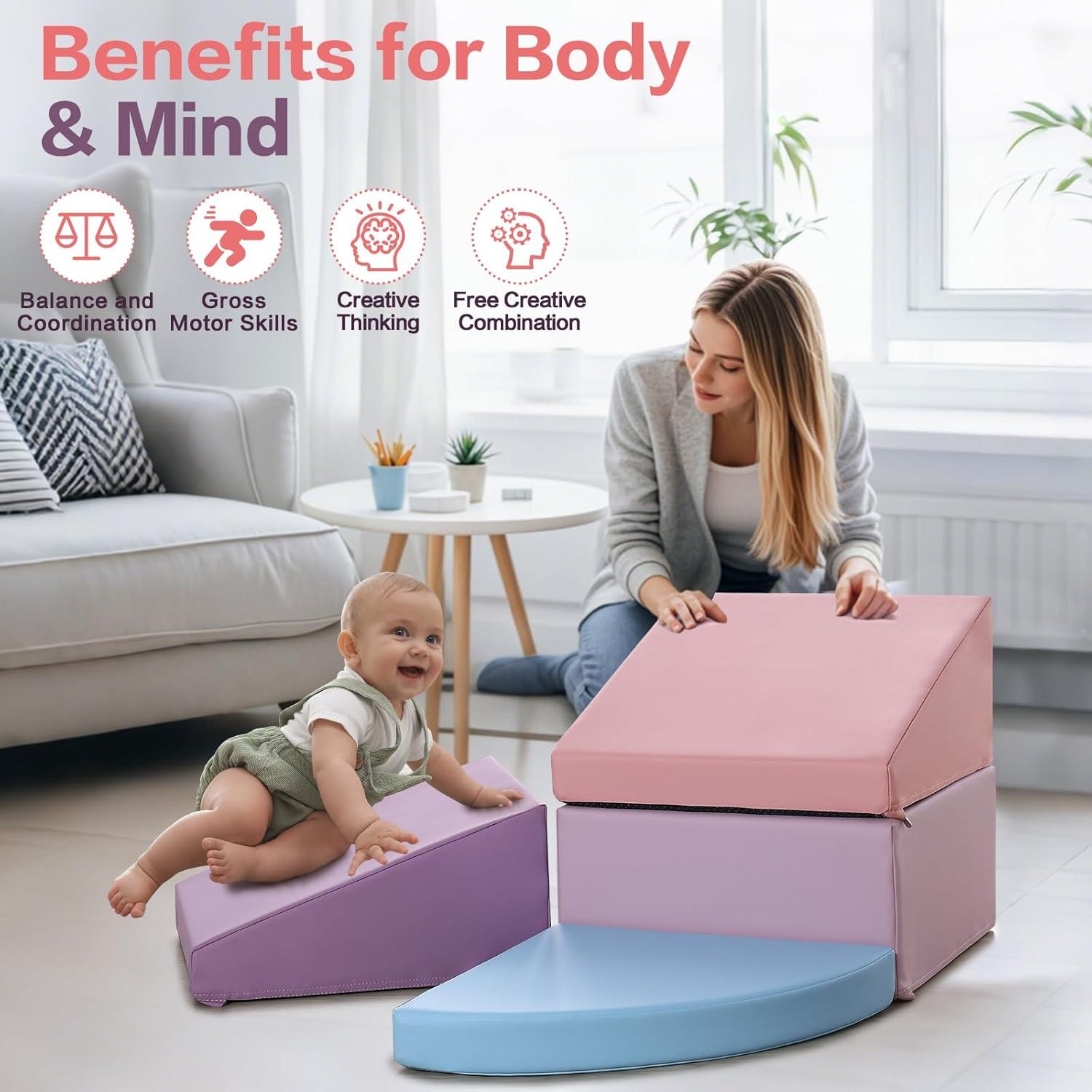 Bloques de Escalada de Espuma Sumbababy para Niños 4 Piezas