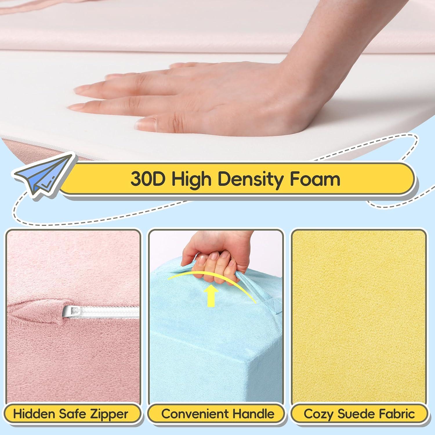 Bloques de Escalada de Espuma MU 6 Piezas Multicolor para Niños