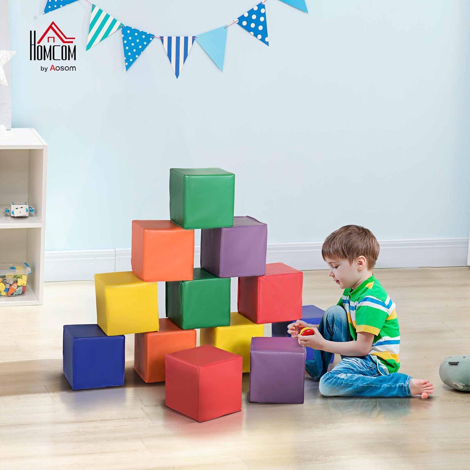 Bloques de Construcción Suaves Soozier 12 Piezas Multicolor