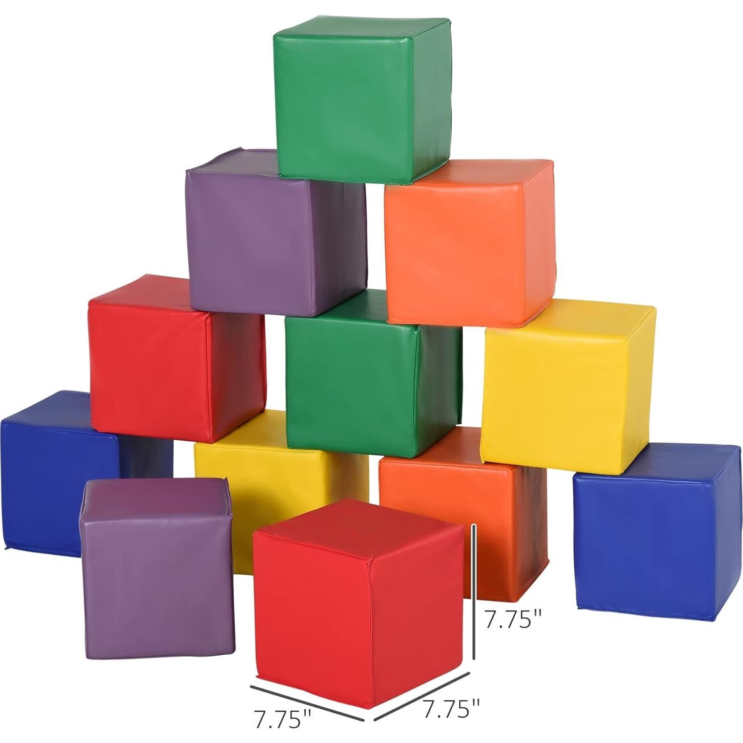 Bloques de Construcción Suaves Soozier 12 Piezas Multicolor