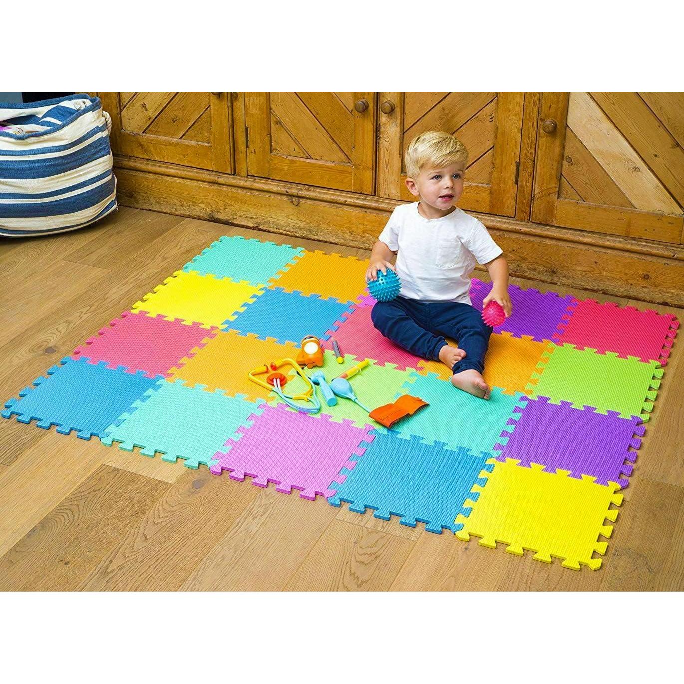 Alfombrilla de Rompecabezas Kangler 20 Piezas EVA Colorida 1cm