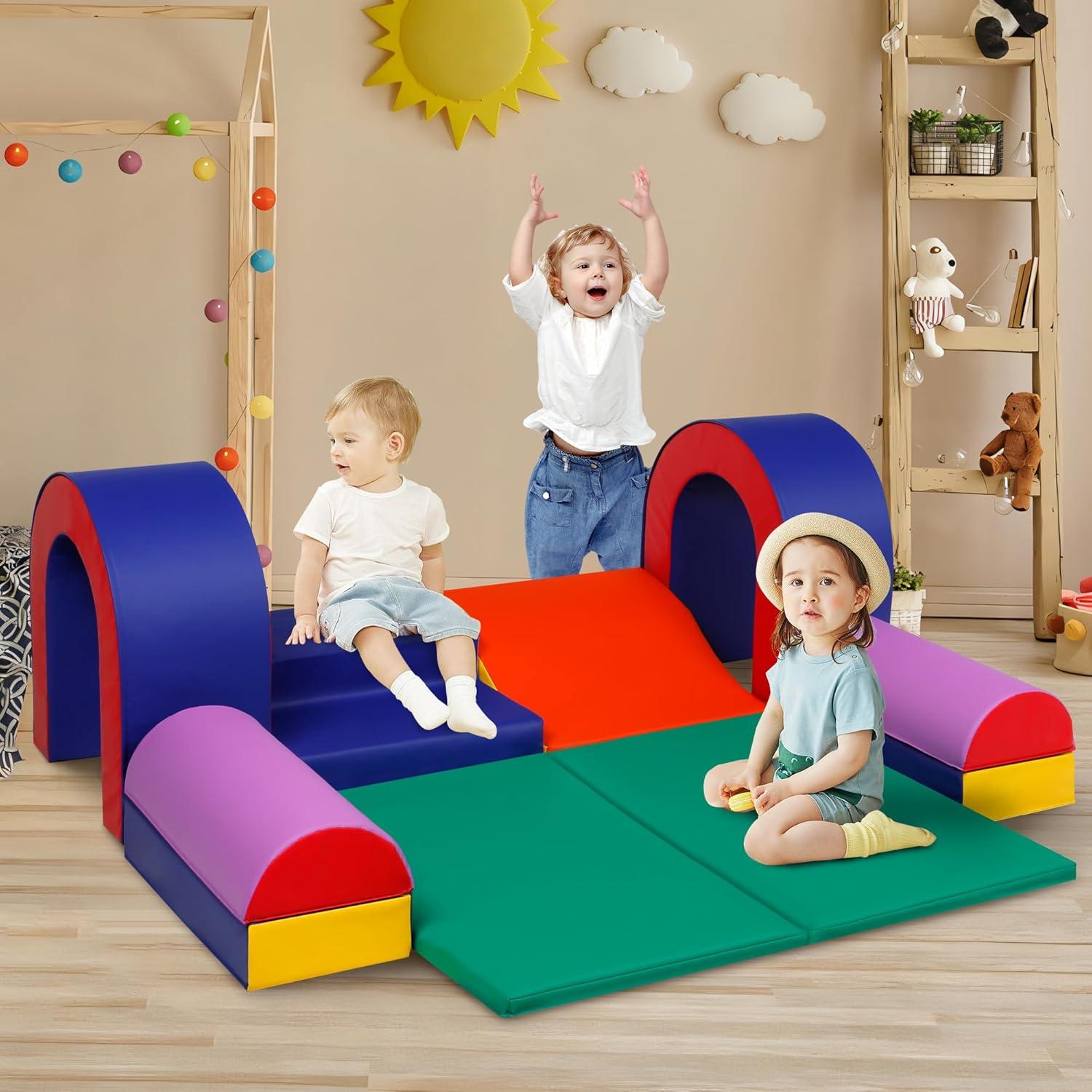 Juego de Escalada Kinder King 10 Piezas Bloques Espuma Suave