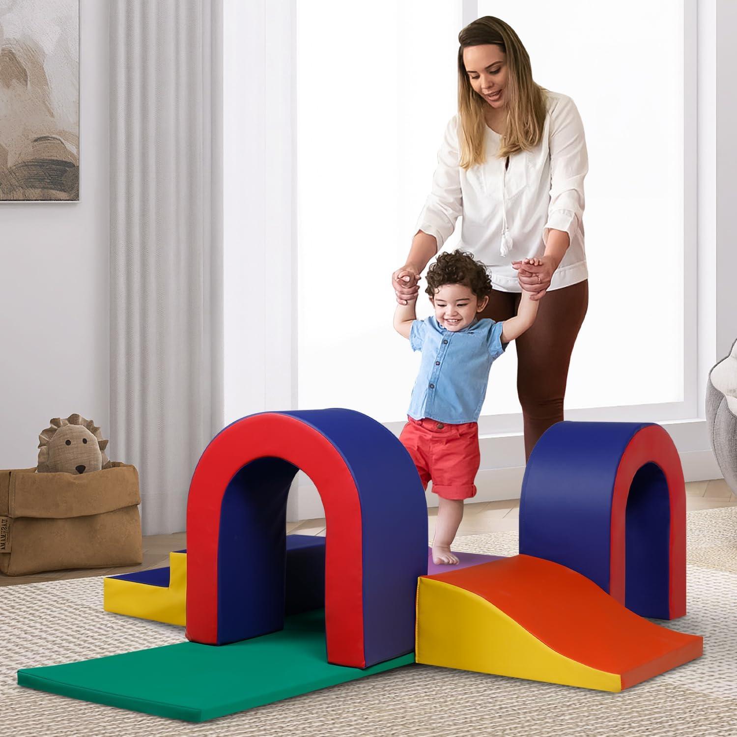 Juego de Escalada Kinder King 10 Piezas Bloques Espuma Suave