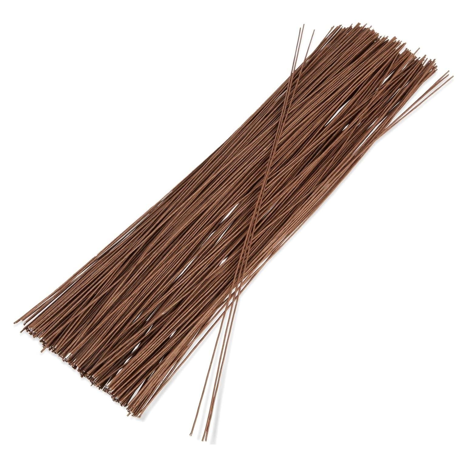 Tallos de Alambre Floral Marrón 18 Gauge Juvale 40.6 cm - 240 Piezas