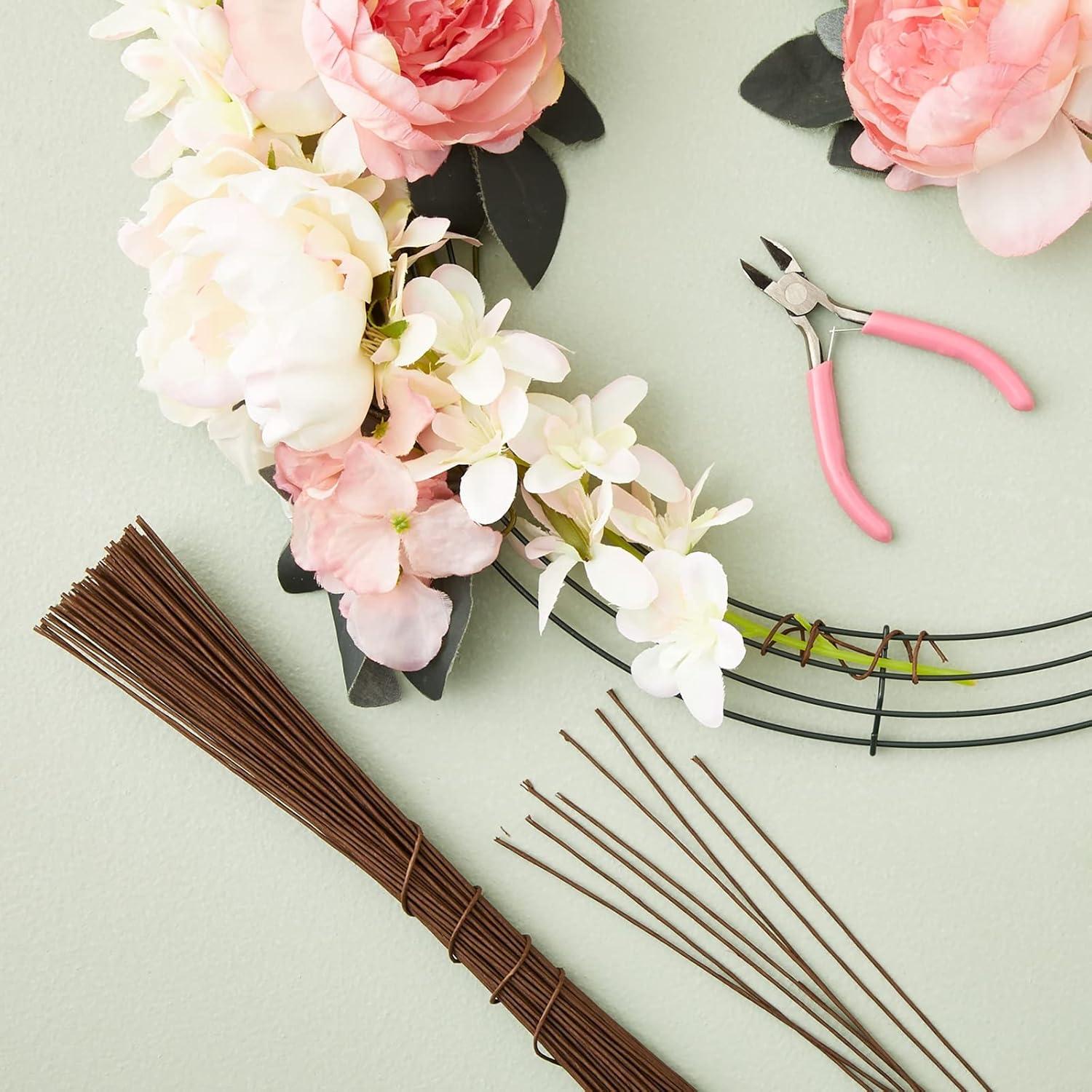 Tallos de Alambre Floral Marrón 18 Gauge Juvale 40.6 cm - 240 Piezas