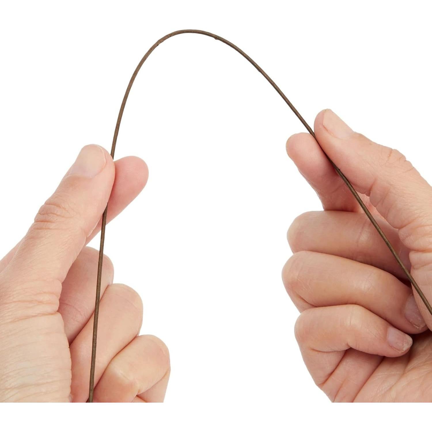 Tallos de Alambre Floral Marrón 18 Gauge Juvale 40.6 cm - 240 Piezas