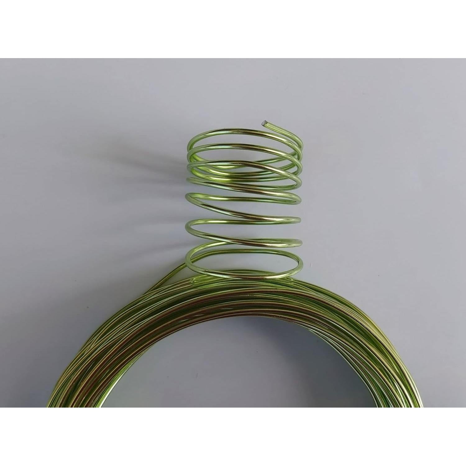 Alambre de Aluminio Anodizado 1.5mm Verde Fruta 15m DIY Joyería