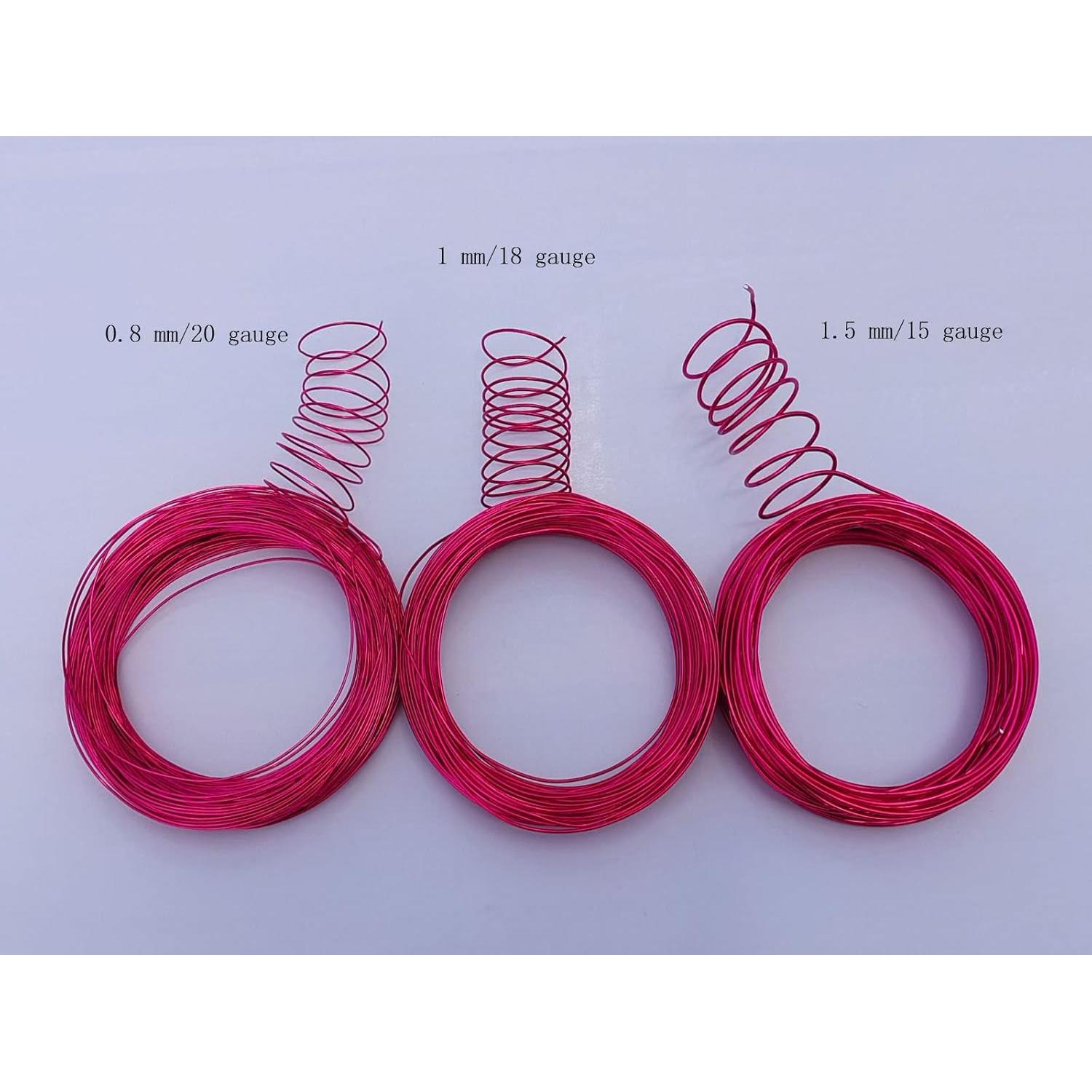 Alambre de Aluminio Anodizado 1.5mm Verde Fruta 15m DIY Joyería