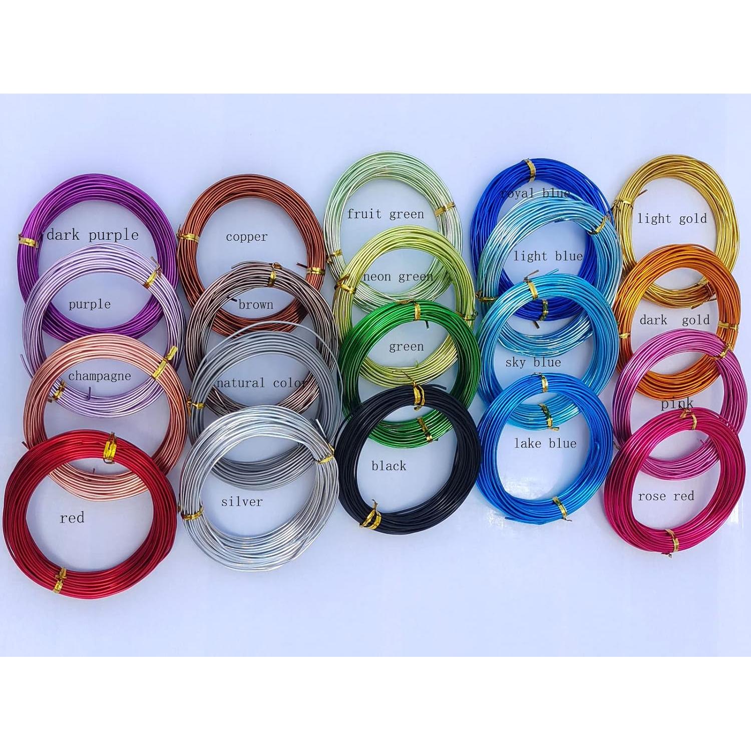 Alambre de Aluminio Anodizado 1.5mm Verde Fruta 15m DIY Joyería