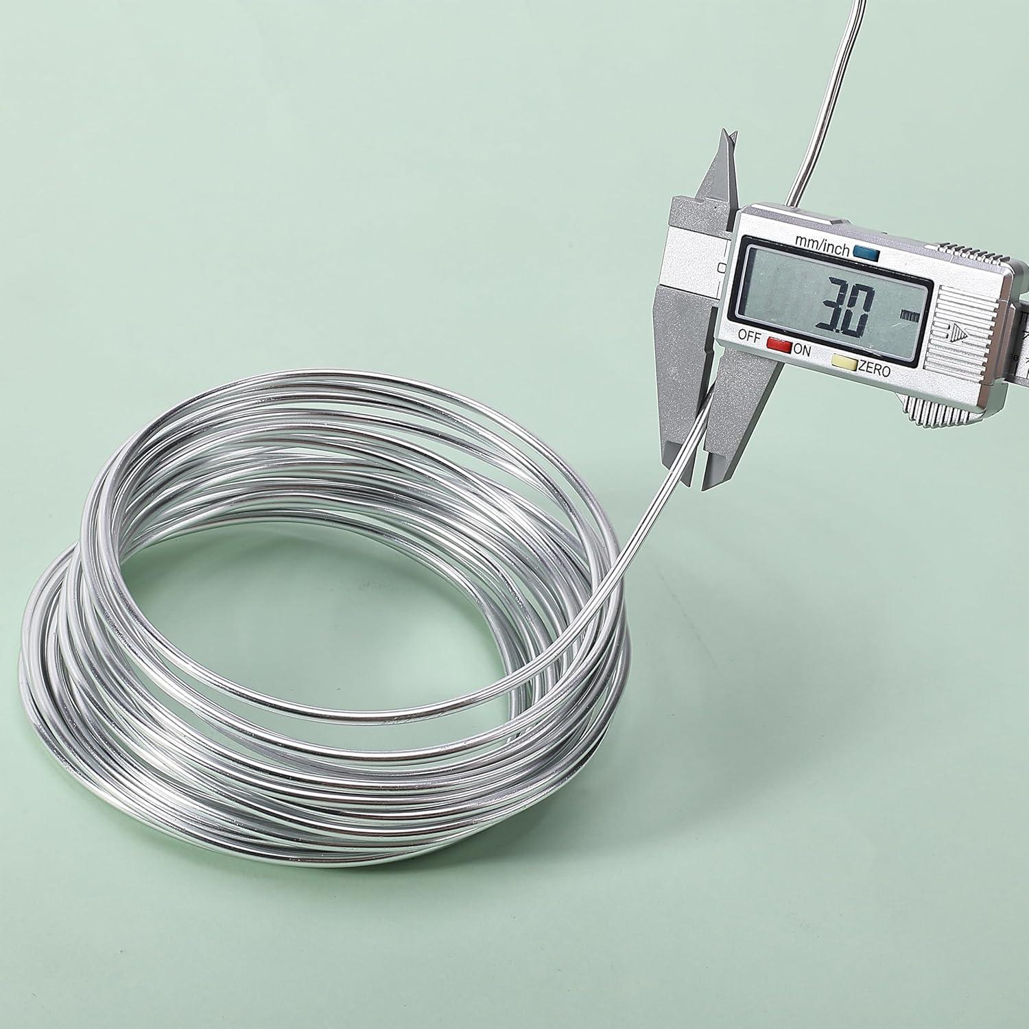 Alambre de Aluminio Mr. Pen 3mm x 9.9m - Flexible para Manualidades