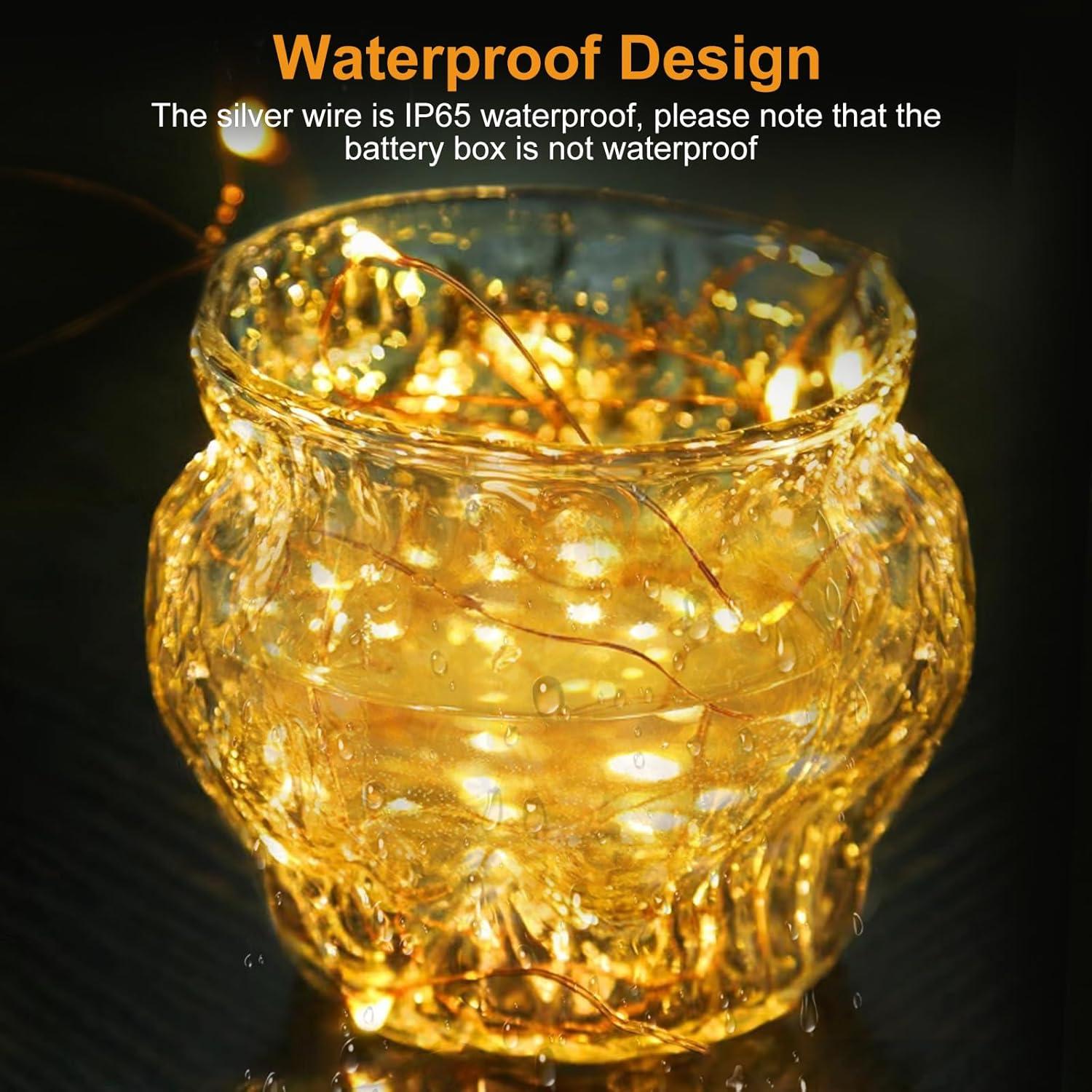 Luces de Hadas Btfarm 30 Paquete 2.13m 20 LED Blanco Cálido