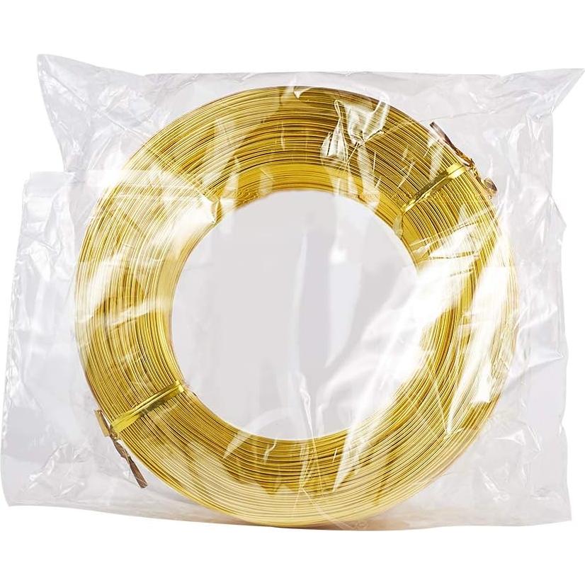 Alambre de Aluminio Dorado 298.7m 20 Calibre 0.8mm Cheriswelry