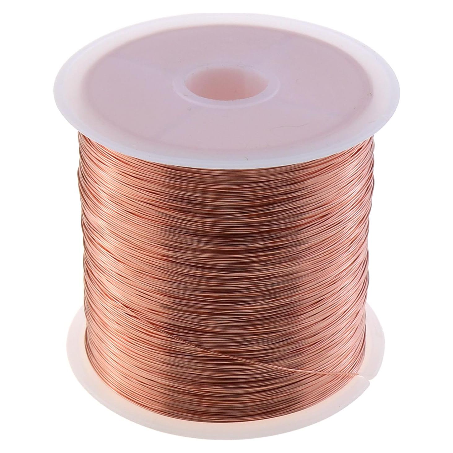 Hilo de Cobre Desnudo 28 Gauge 100 Metros para Manualidades