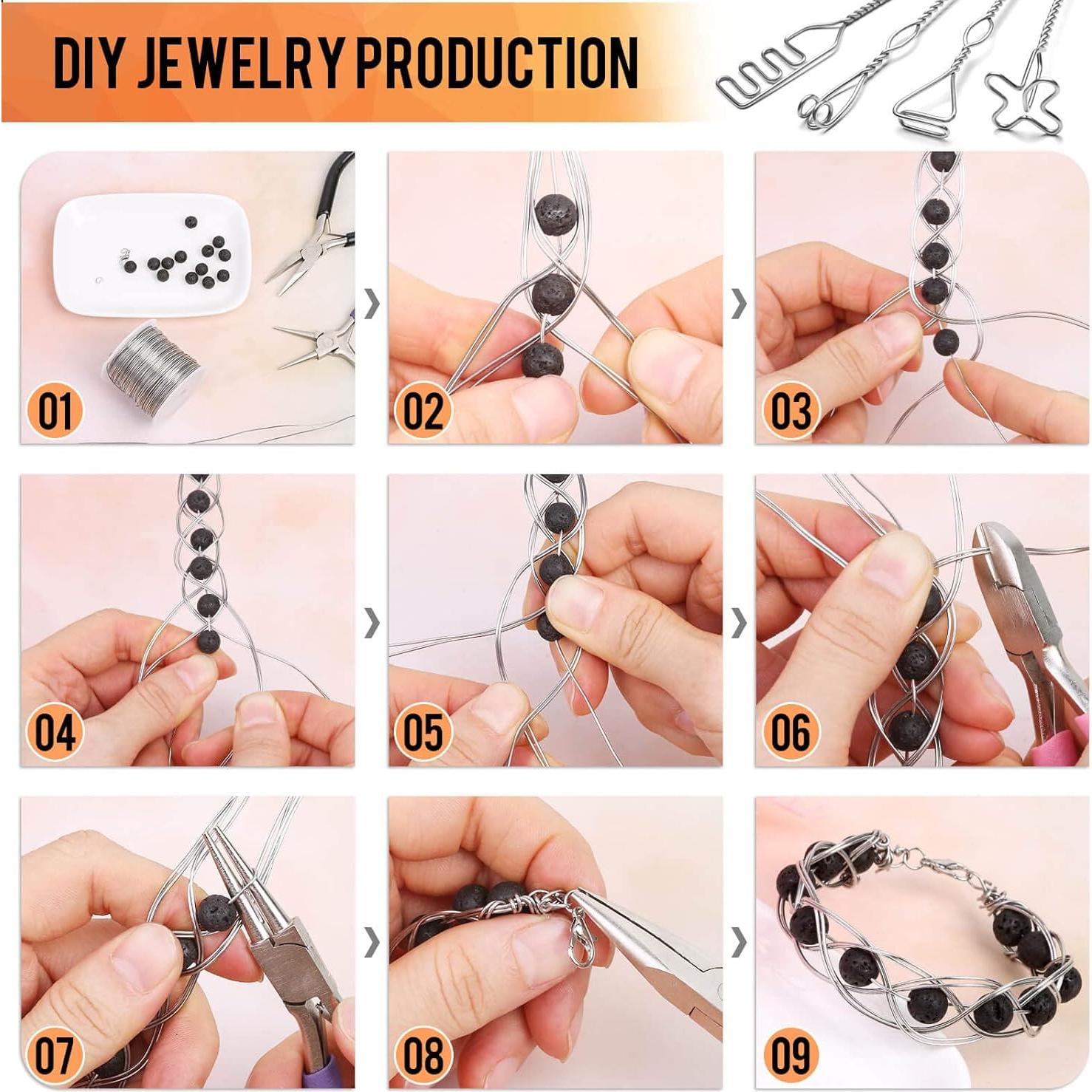 Alambre de Acero Inoxidable Cridoz 22 Gauge 79.93m para Joyas