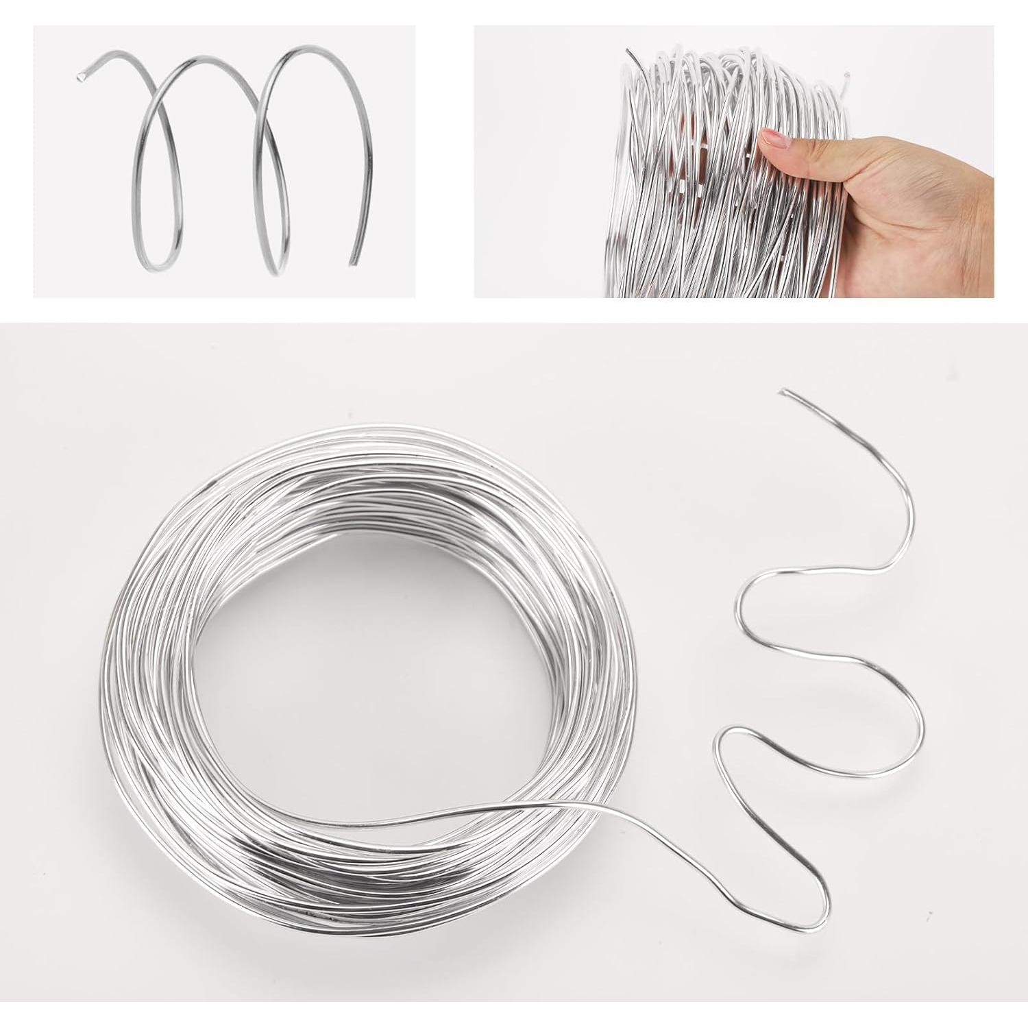 Alambre de Aluminio Flexible Tecbeauty 30m x 3mm Plata