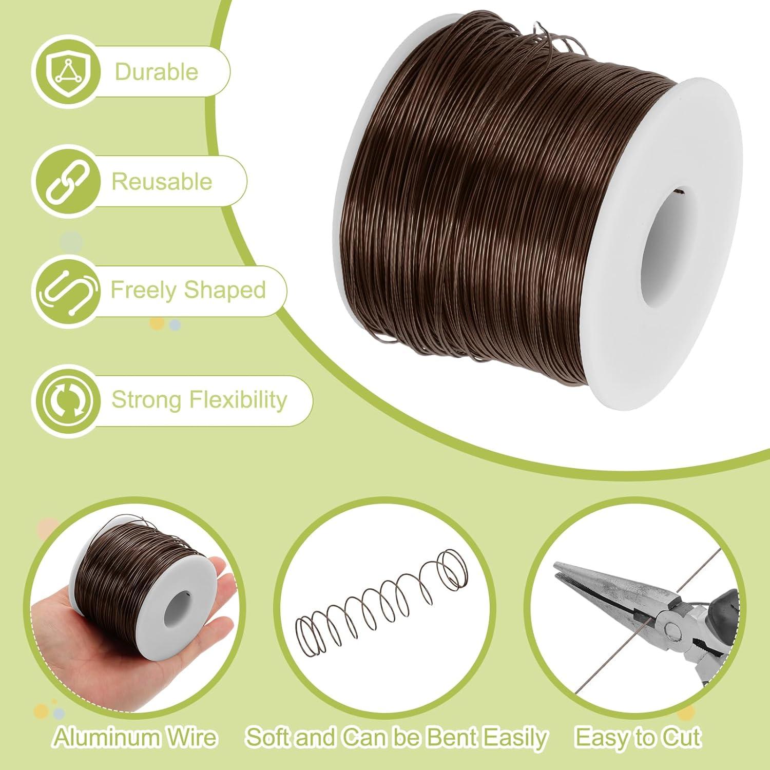 Alambre de Artesanía Anodizado MECCANIXITY 0.8mm 235m Marrón