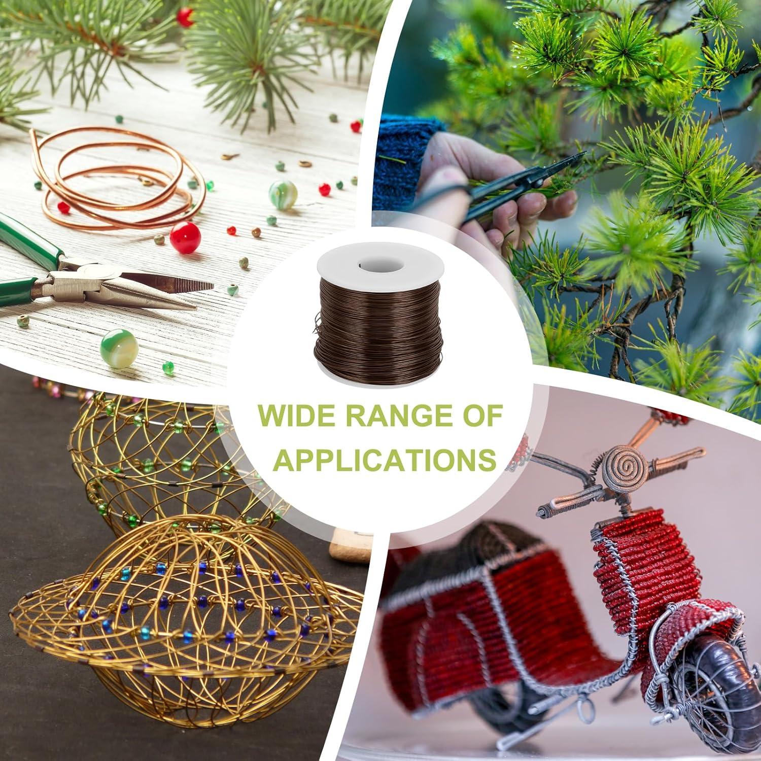 Alambre de Artesanía Anodizado MECCANIXITY 0.8mm 235m Marrón