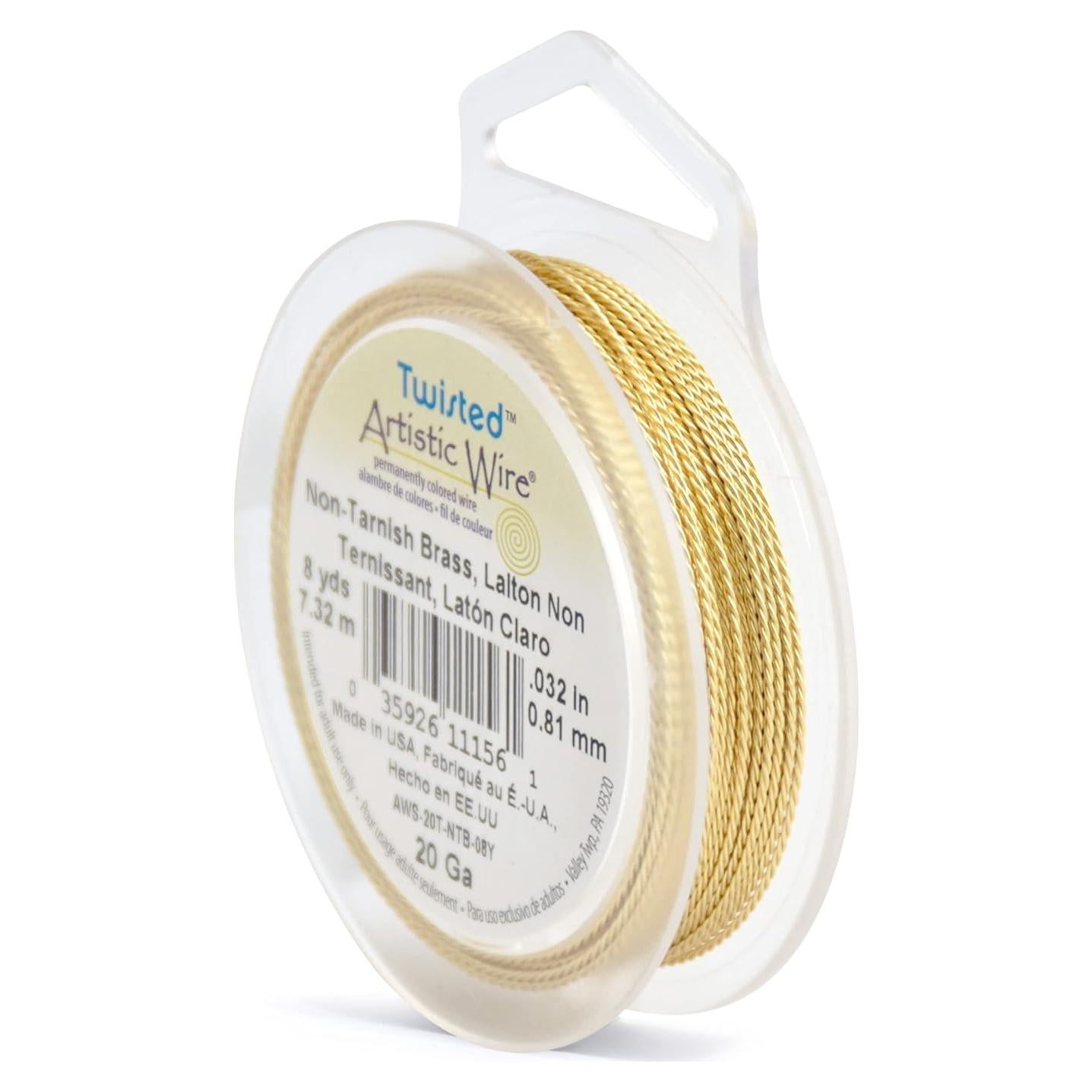 Alambre Artístico Beadalon 20 Calibre 0.81 mm Latón 7.31 m