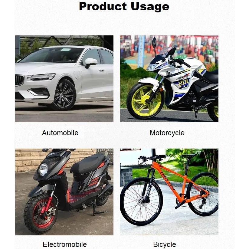 4 Tapas de Válvula de Neumático de Broma UHAD LTM20230714 Negro