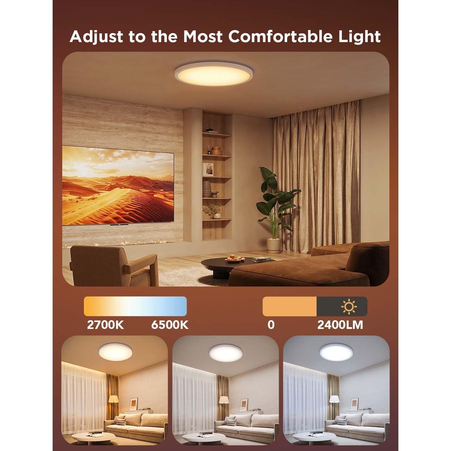 Govee Luz de Techo Inteligente LED RGBIC 30.5cm 2400LM