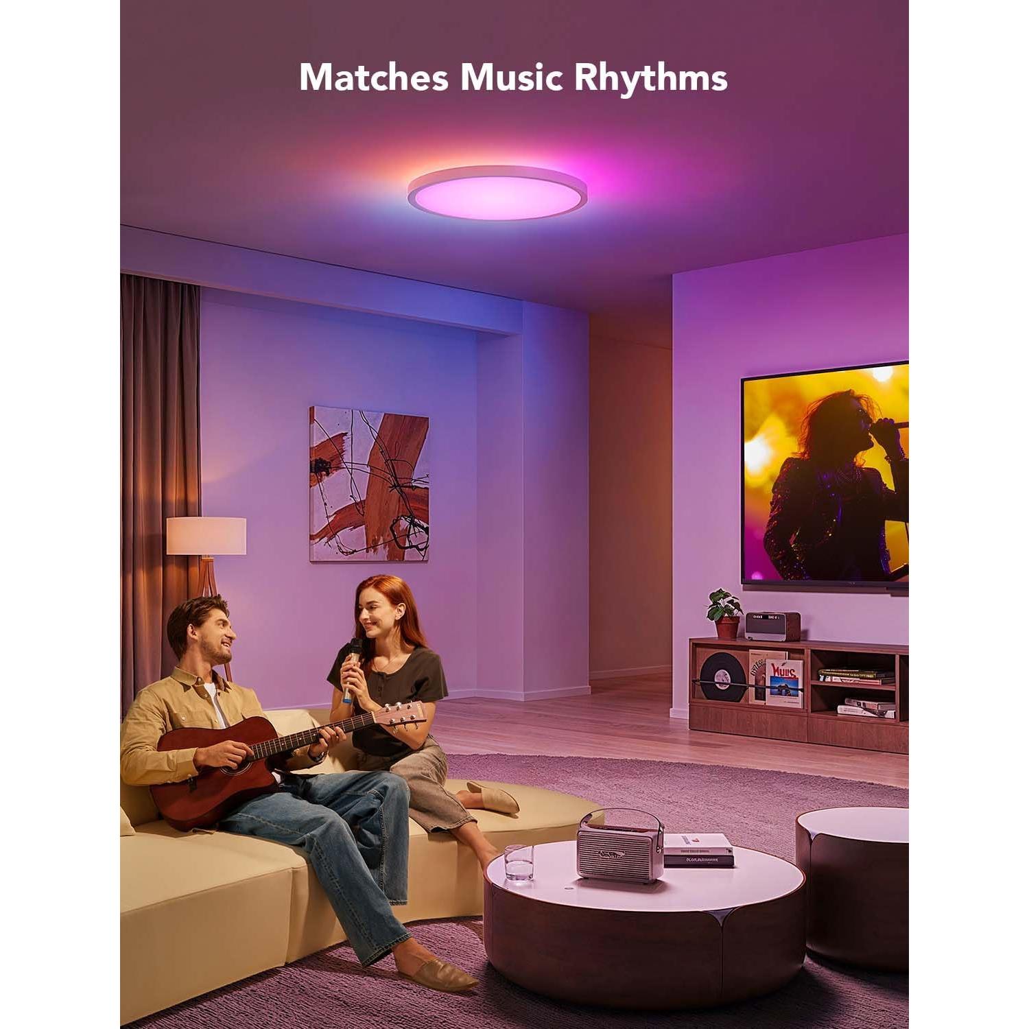 Govee Luz de Techo Inteligente LED RGBIC 30.5cm 2400LM