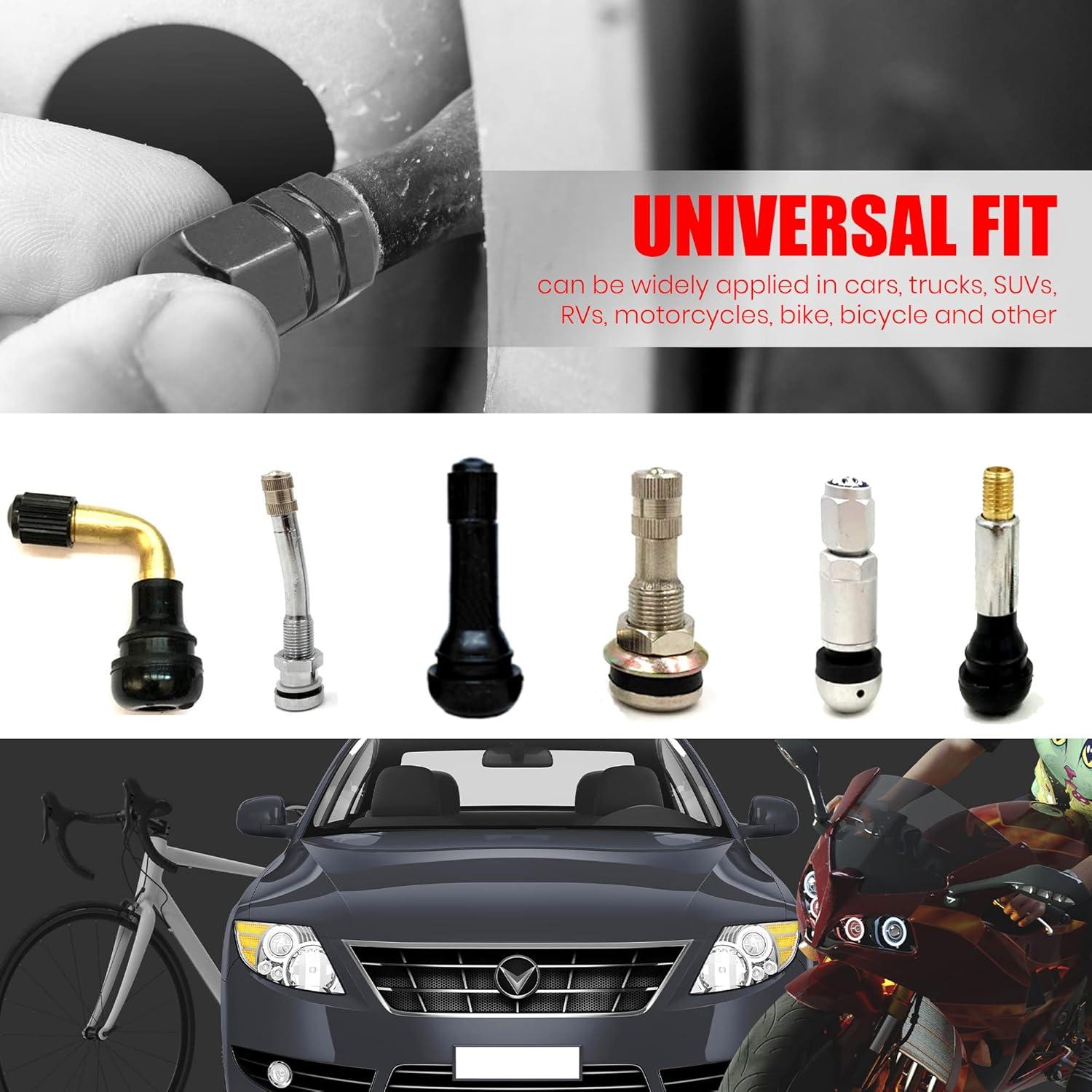 Tapas de Válvula de Neumático Performore 8 Pcs Rojo Universal