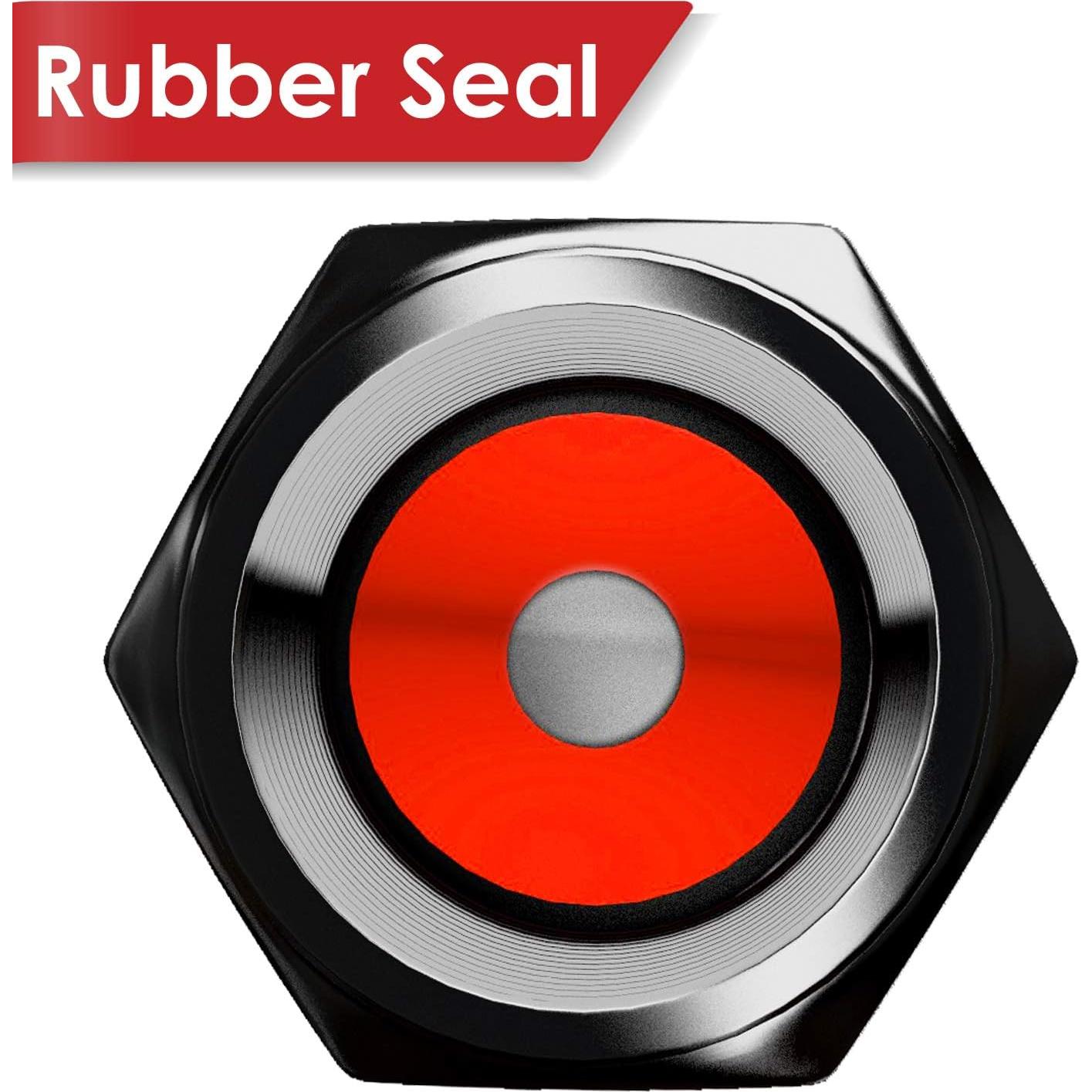 Tapas de Válvula de Neumático SAMIKIVA - Paquete de 12, Aluminio Negro