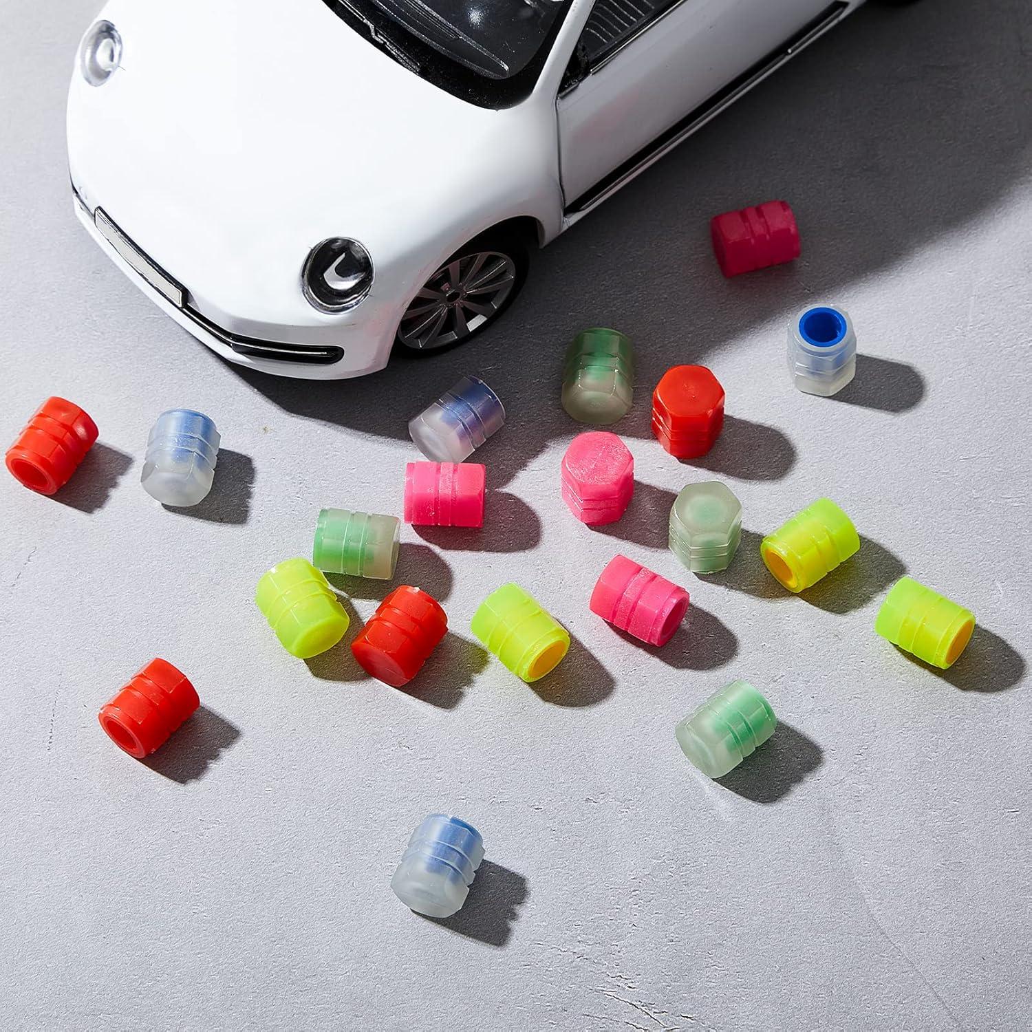 Tallew 20 Tapas de Válvula Fluorescentes para Neumáticos