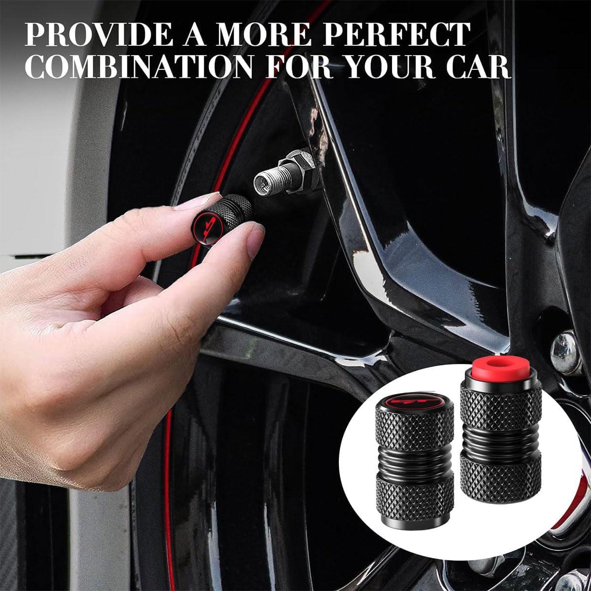 Tapas de Válvula de Neumático ANNACHIC Metal GT - Paquete de 4