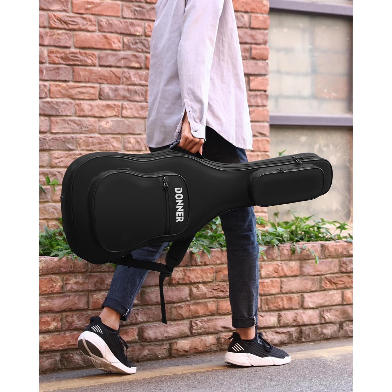 Funda de Guitarra Eléctrica Donner 39" Nylon Impermeable 600D