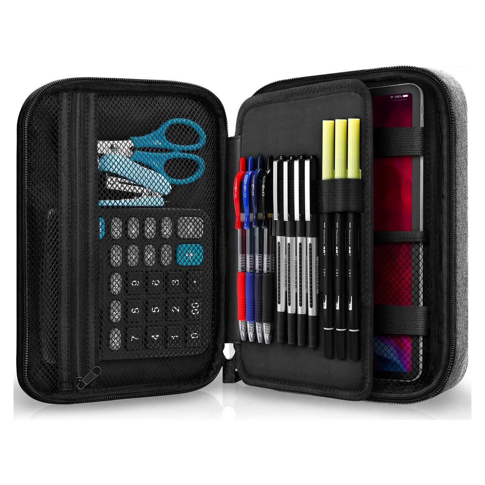 Estuche de Almacenamiento Zannaki Gris para Marcadores y Lápices