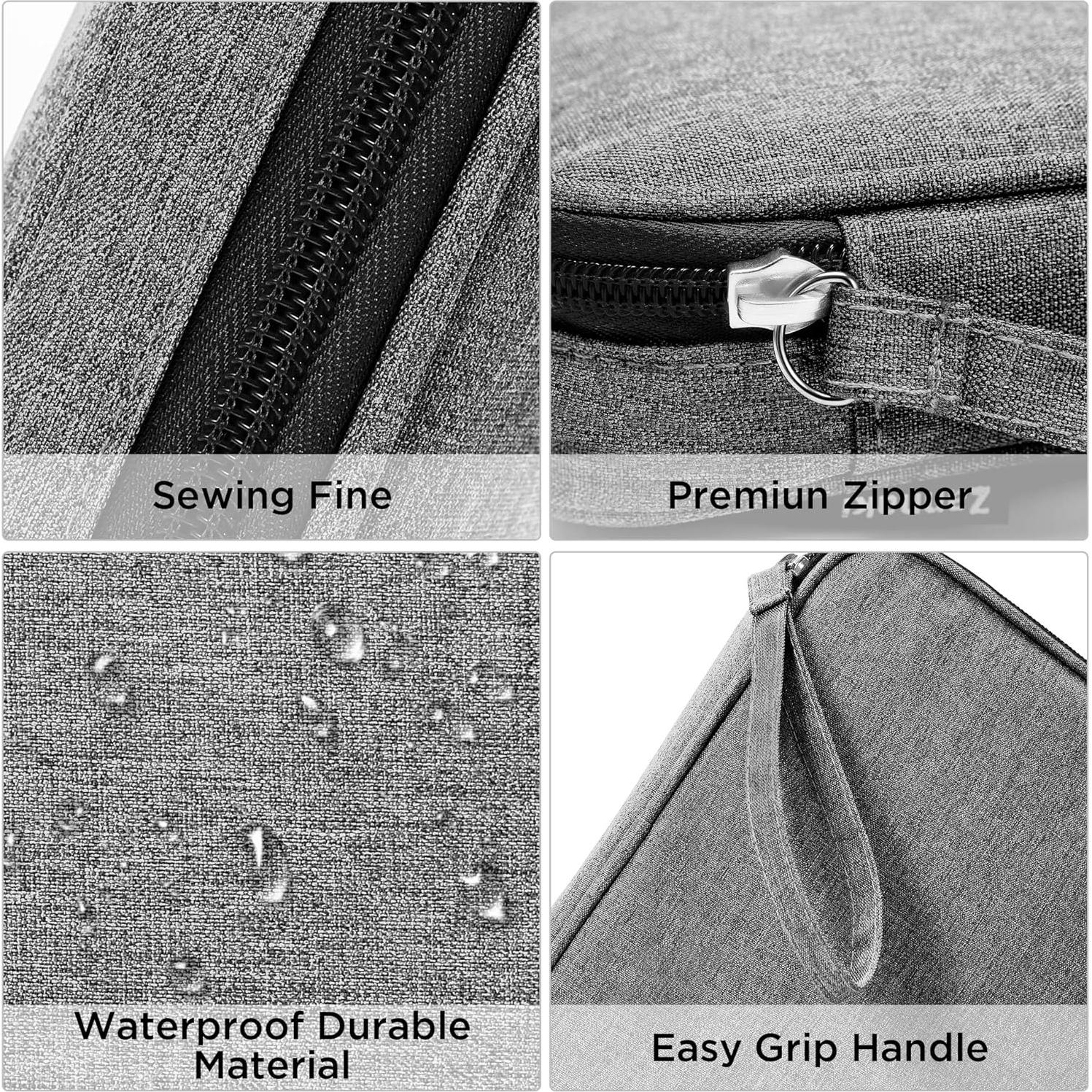 Estuche de Almacenamiento Zannaki Gris para Marcadores y Lápices