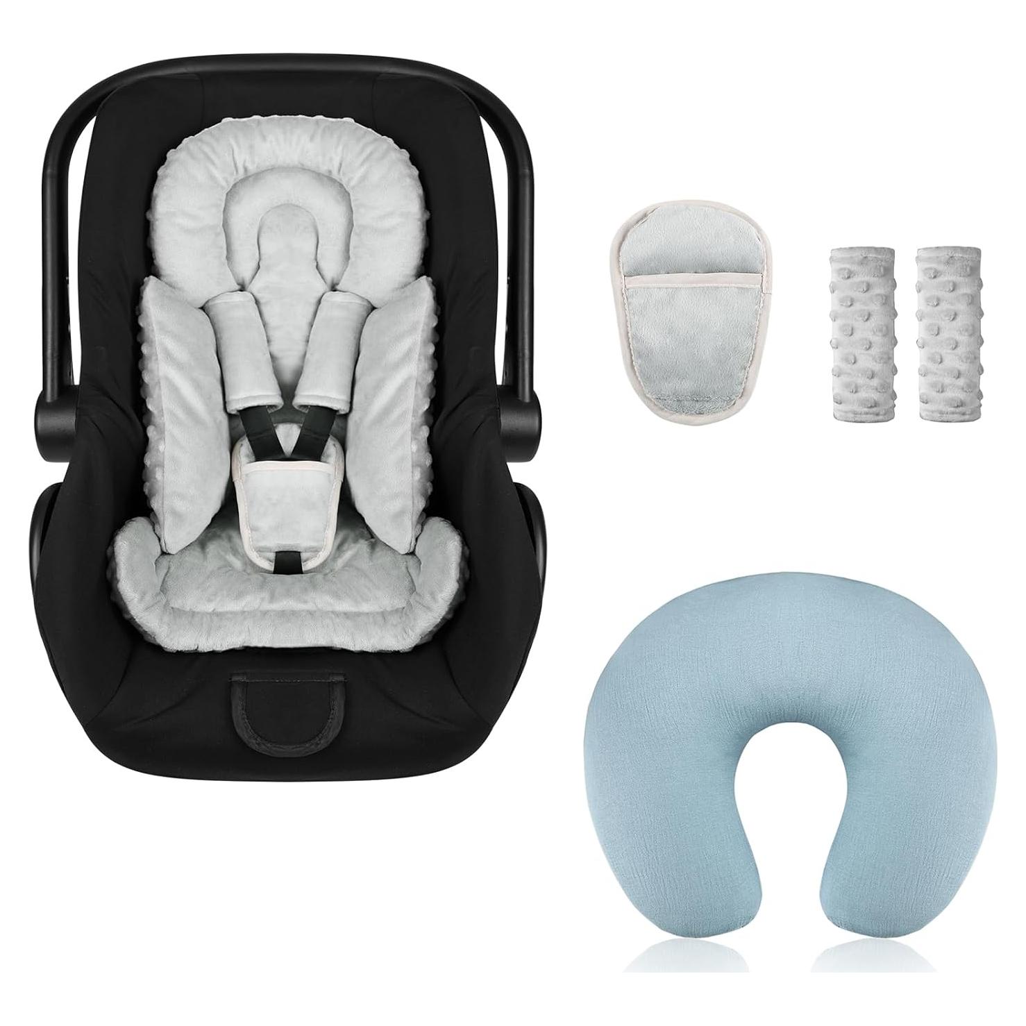 Inserto para Asiento de Auto Bebé 3 en 1 Azul Gris