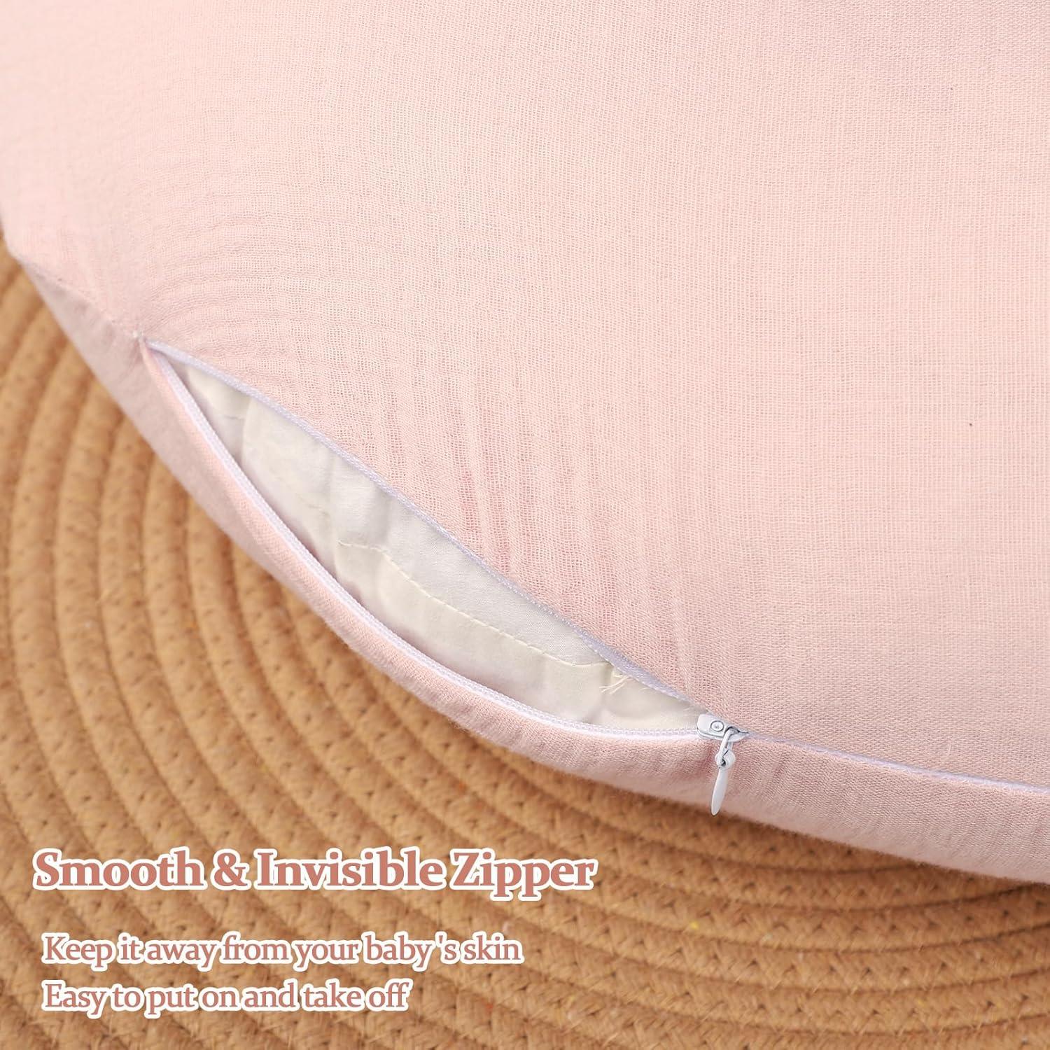 Inserto para Asiento de Auto Bebé 3 en 1 Rosa - Almohadas y Funda