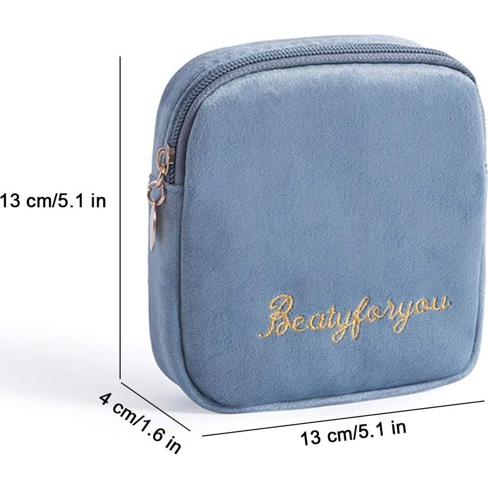 Bolsa de Almacenamiento de Compresas Tuciyke 13x13 cm - Negro y Gris