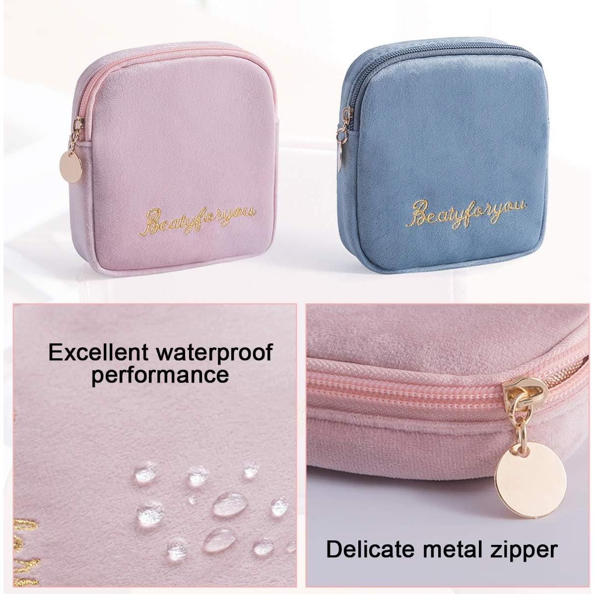 Bolsa de Almacenamiento de Compresas Tuciyke 13x13 cm - Negro y Gris