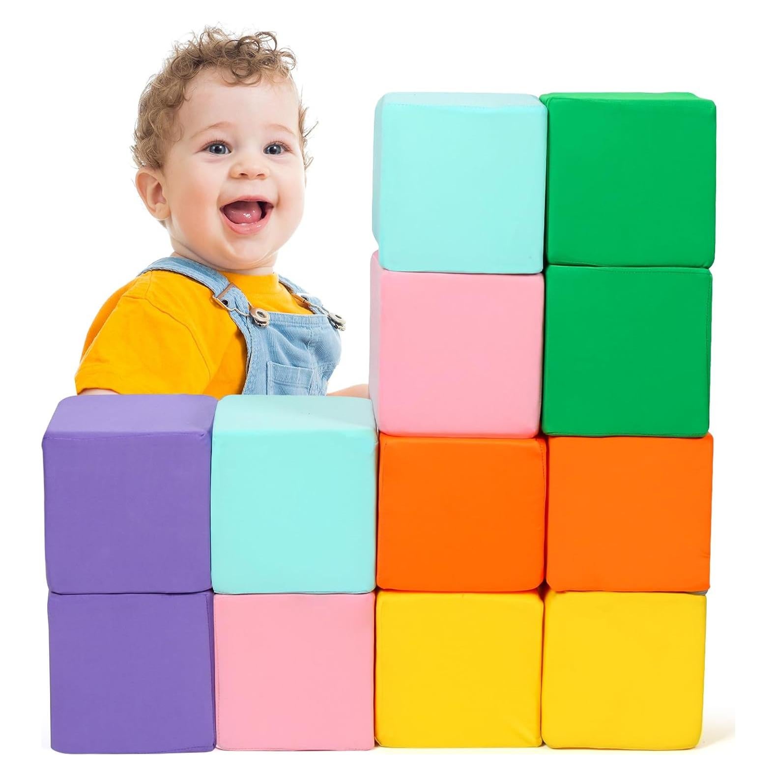 Bloques de Espuma Suaves TRENDBOX 12 PCS Coloridos para Niños